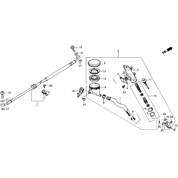 REAR BRAKE MASTER CYLINDER