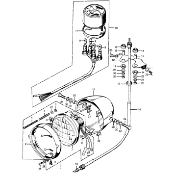 HEADLIGHT + SPEEDOMETER