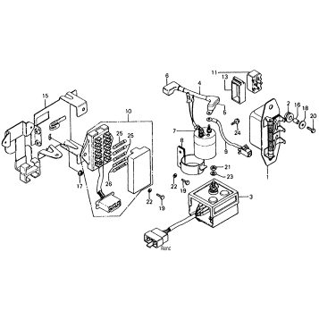 FUSE BOX + REGULATOR + RECTIFIER