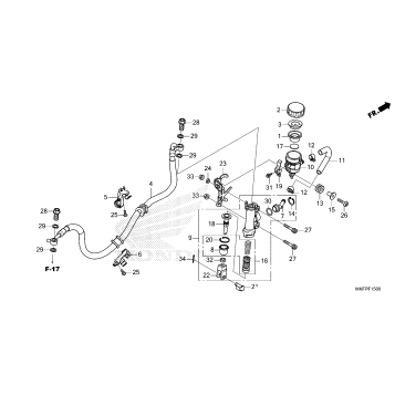 REAR BRAKE MASTER        CYLINDER (1)