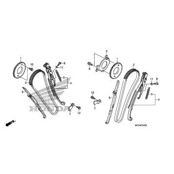 CAM CHAIN + TENSIONER