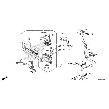 FRONT BRAKE MASTER       CYLINDER (STD)