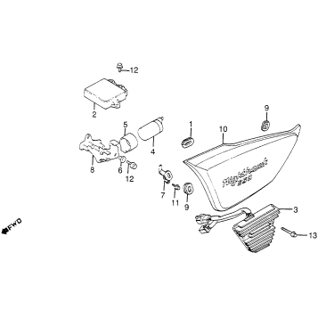 LEFT SIDE COVER + RECTIFIER