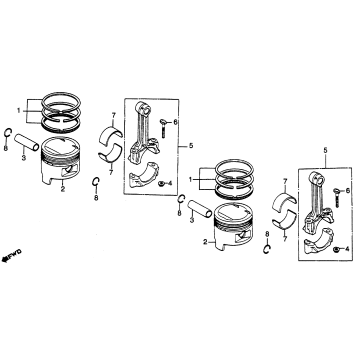 PISTON + CONNECTING ROD