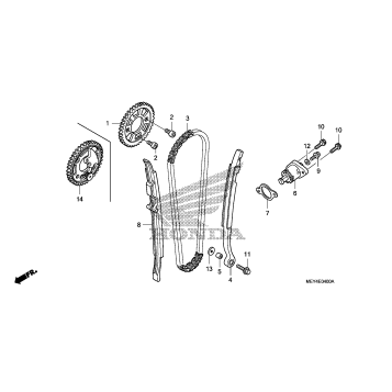 CAM CHAIN + TENSIONER