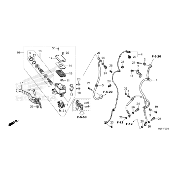 FRONT BRAKE MASTER       CYLINDER