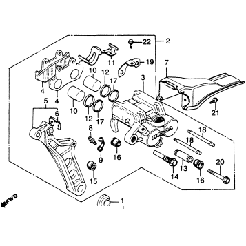 REAR BRAKE CALIPER 82