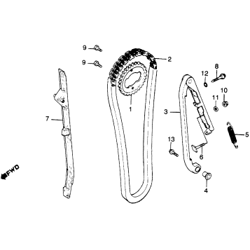CAM CHAIN + TENSIONER