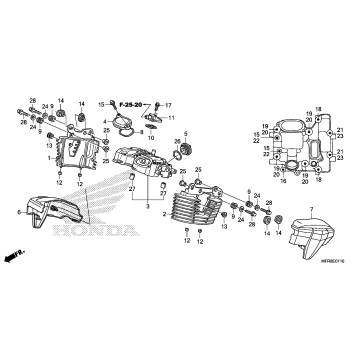 REAR CYLINDER HEAD COVER