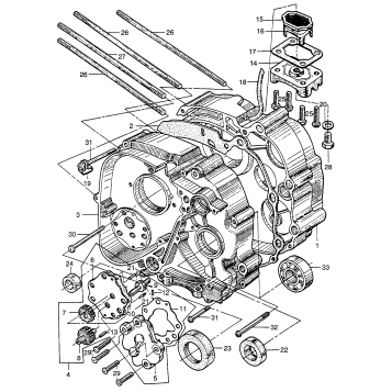 CRANKCASE + OIL PUMP
