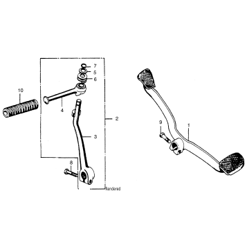 KICK STARTER + CHANGE PEDAL