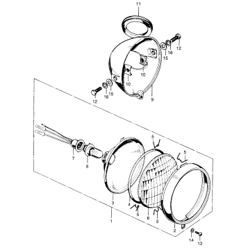 HEADLIGHT + HEADLIGHT CASE