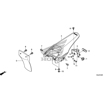 REAR FENDER (CRF80F'11/CRF100F'11)