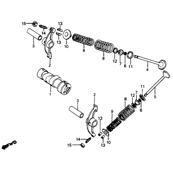 CAMSHAFT + VALVE