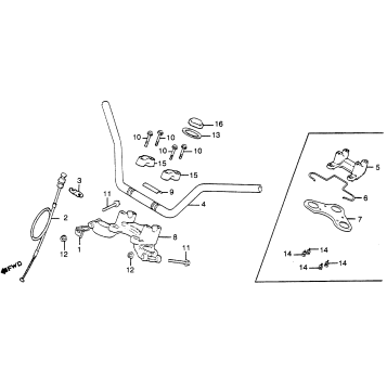HANDLEBAR + TOP BRIDGE