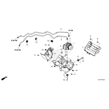 ABS MODULATOR@BRAKE PIPE