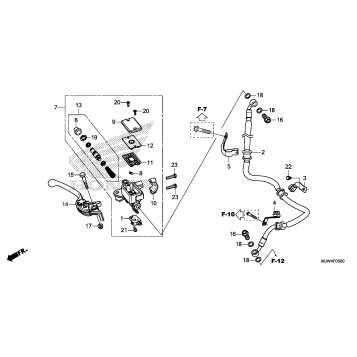 FRONT BRAKE MASTER       CYLINDER (1)