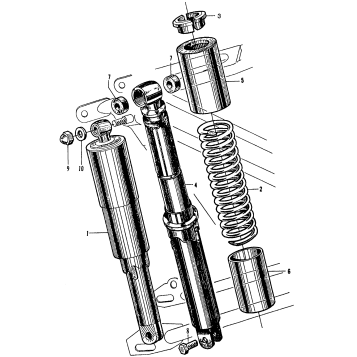 CB/CL160REAR SHOCK ABSORBER
