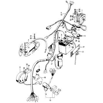 WIRE HARNESS + BATTERY