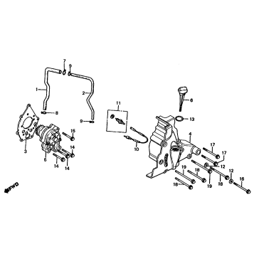 LEFT COVER + OIL PUMP