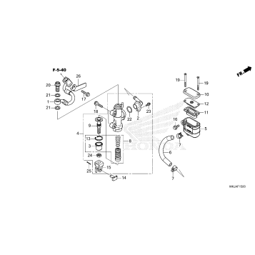 REAR BRAKE MASTER        CYLINDER