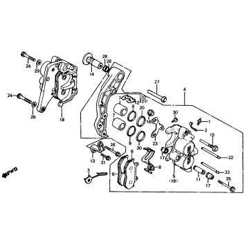 FRONT BRAKE CALIPER 84