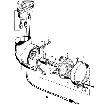 HEADLIGHT + SPEEDOMETER