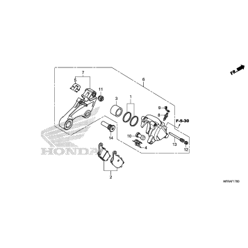 REAR BRAKE CALIPER (1)