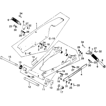 SWINGARM + CHAIN CASE