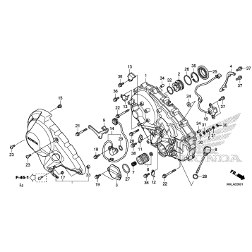 RIGHT CRANKCASE COVER (2)