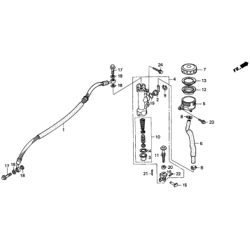 RR. BRAKE MASTER CYL.