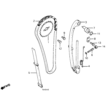 CAM CHAIN + TENSIONER