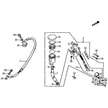 REAR BRAKE MASTER CYL.