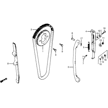 CAM CHAIN + TENSIONER