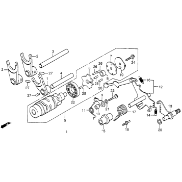 SHIFT DRUM + SHIFT FORK