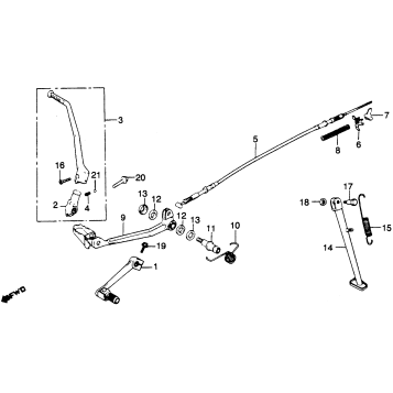 PEDAL + KICK STARTER ARM