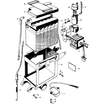 BATTERY + SELEN + MAGNETIC SWITCH