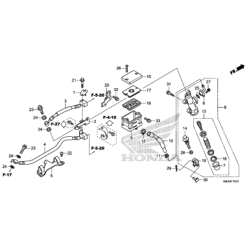 REAR BRAKE MASTER        CYLINDER (2)