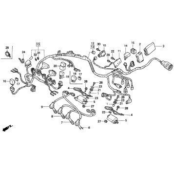 F3 WIRE HARNESS 95-96
