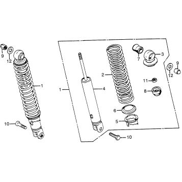 REAR SHOCK ABSORBER (2)