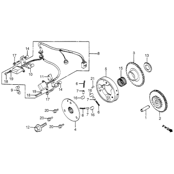 PULSER + STARTING CLUTCH