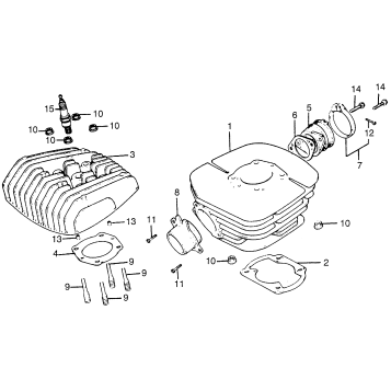 CYLINDER HEAD + CYLINDER