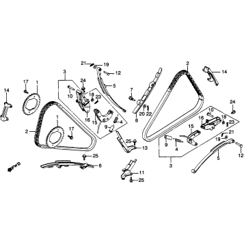 CAM CHAIN + TENSIONER