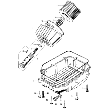 OIL FILTER + OIL PAN