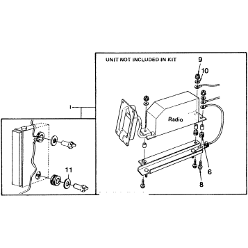 RUBBER MOUNT KIT (TYPE I) 81-82