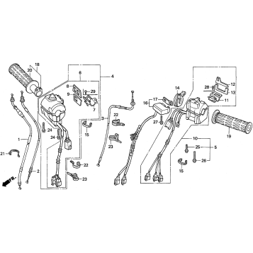 A HANDLE + SWITCH + CABLES