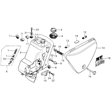 OIL TANK + SIDE COVER
