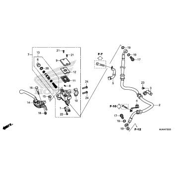 FRONT BRAKE MASTER       CYLINDER (1)