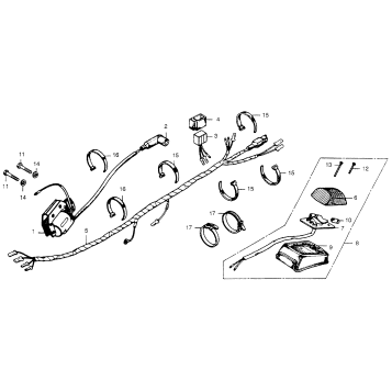 WIRE HARNESS + TAILLIGHT