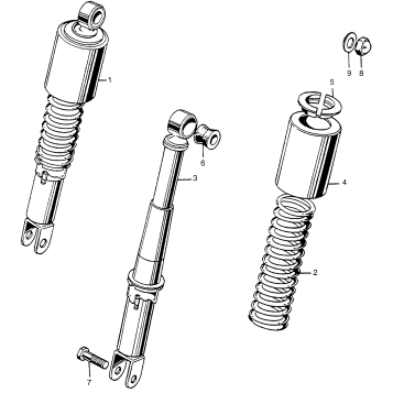 CL175 REAR SHOCK ABSORBER